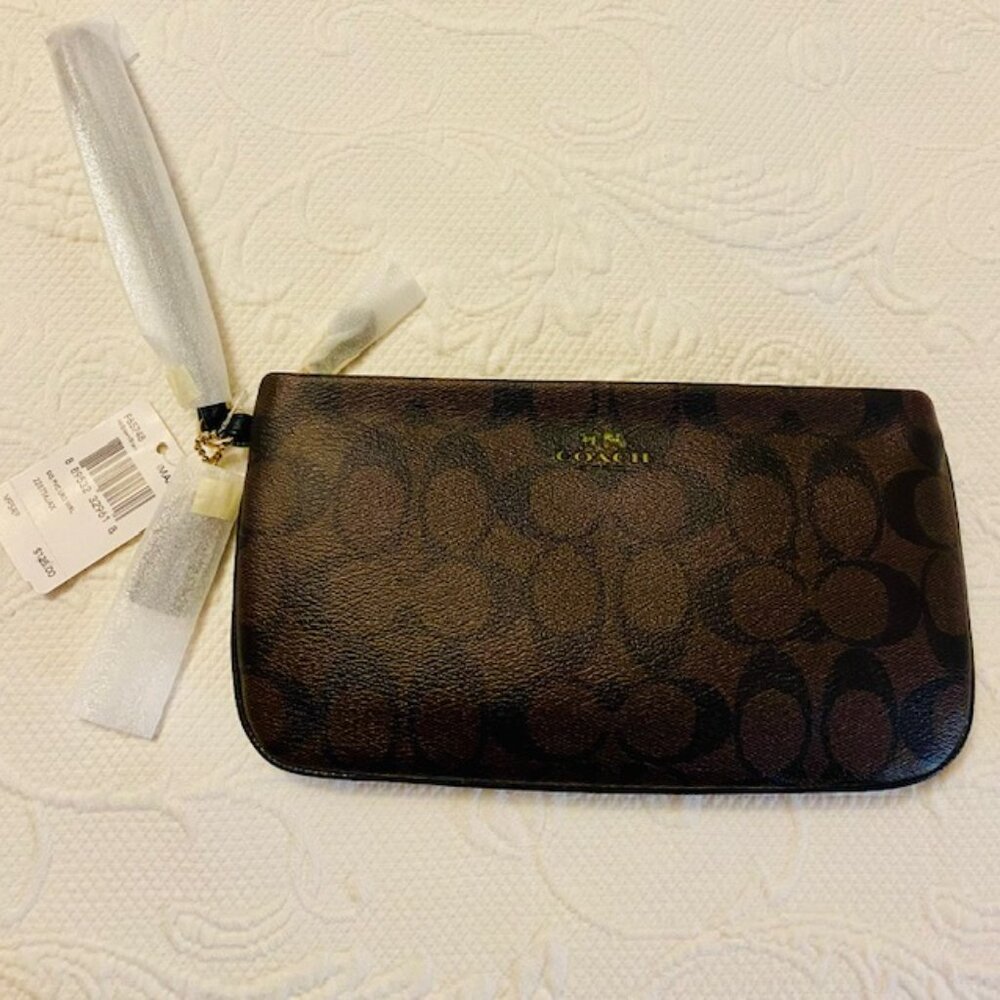 Coach Monogram Signature Style Wristlet ~ NWT